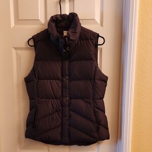 J. Crew Dark Brown Quilted Vest
